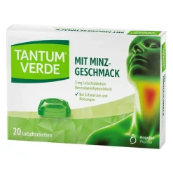Tantum Verde mit Minzgeschmack 3 mg Lutschtabletten, 20 St