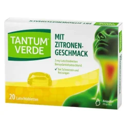 Tantum Verde mit Zitronengeschmack 3 mg Lutschtabletten, 20 St