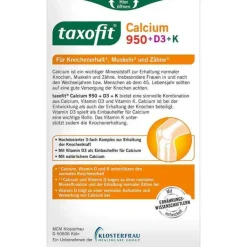 Taxofit Calcium 950 + D3 + K Tabletten, 30 St