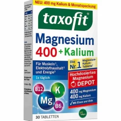 Taxofit Magnesium 400 + Kalium Depot Tabletten, 30 St