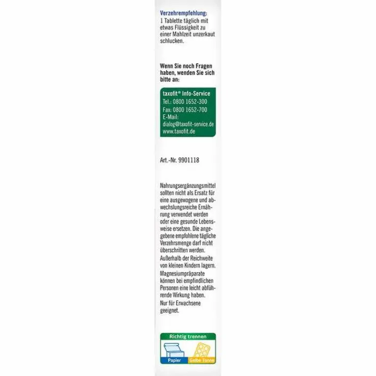 Taxofit Magnesium 400 + Kalium Depot Tabletten, 30 St