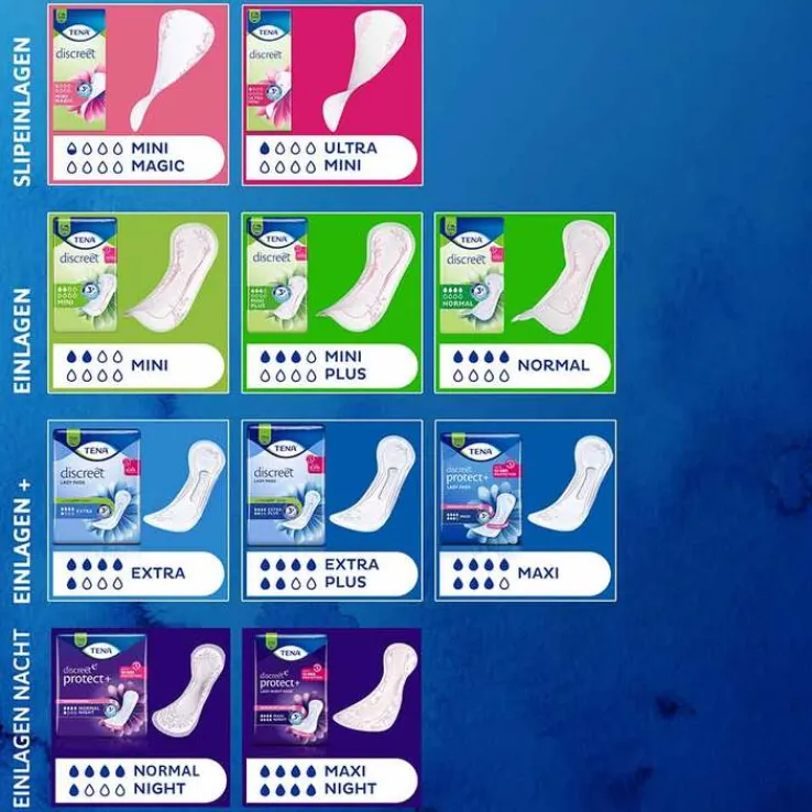 TENA® discreet Lady Pads Extra Plus bei Inkontinenz, 6X16 St