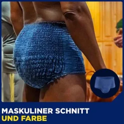 TENA® MEN ACTIVE FIT Plus Pants blau L/XL bei Inkontinenz, 10 St