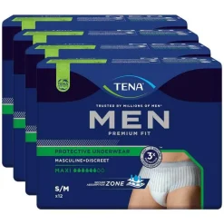 TENA® MEN PREMIUM FIT Pants Maxi S/M bei Inkontinenz, 4X12 St