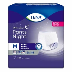 TENA Pants night super M Einweghose bei Inkontinenz, 4X10 St