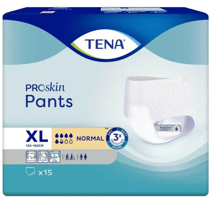 TENA Pants Normal XL Einweghose bei Inkontinenz, 15 St
