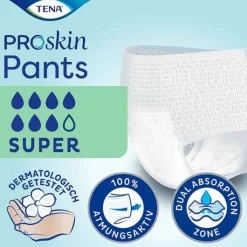 TENA Pants Super S bei Inkontinenz, 4X12 St