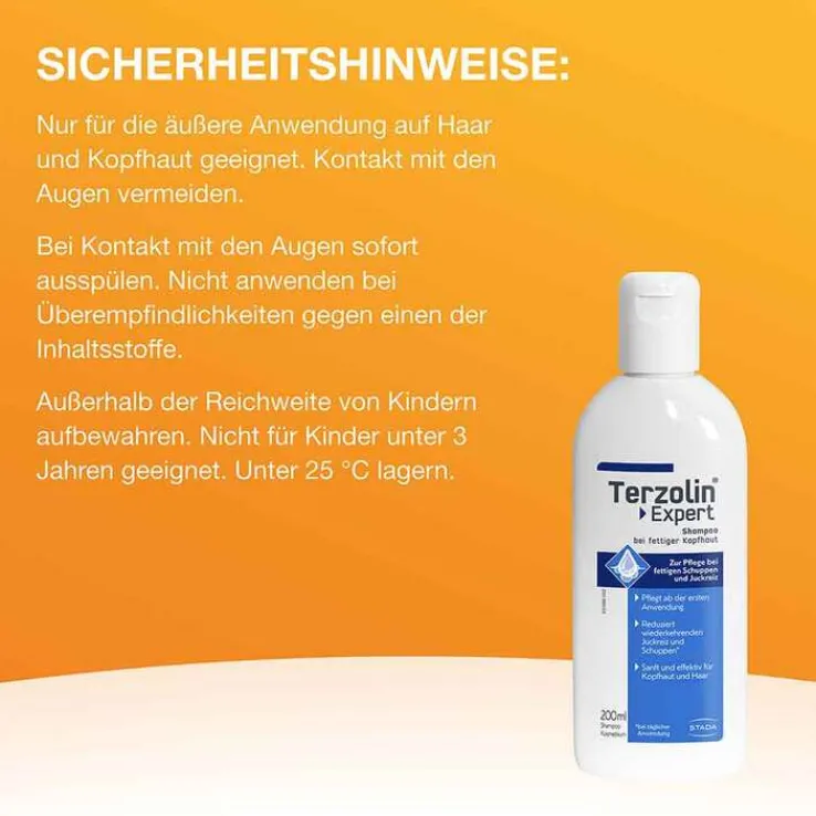 Terzolin Expert Shampoo bei fettiger Kopfhaut, 200 ml