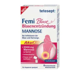 Tetesept Femi Blase Blasenentzündung Mannose Beutel , 8 St