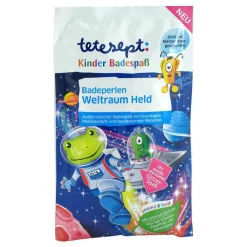 Tetesept Kinder Badespaß Badeperlen Weltraum Held, 60 g