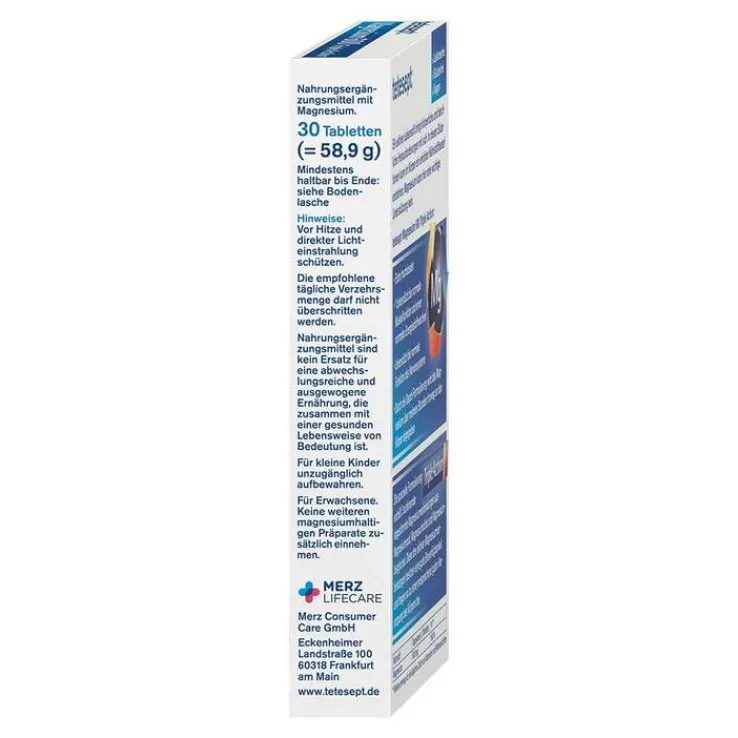 Tetesept Magnesium 600 Triple Action Filmtabletten, 30 St