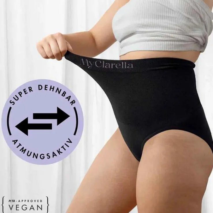 The Support Panty Wochenbett Unterhose M schwarz, 1 St