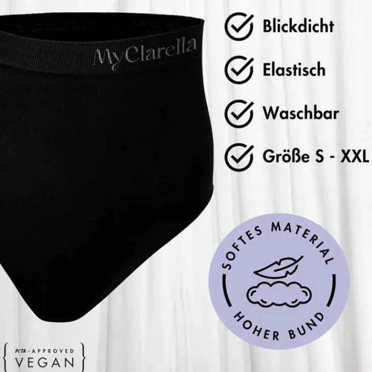 The Support Panty Wochenbett Unterhose M schwarz, 1 St