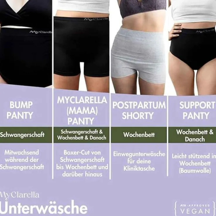 The Support Panty Wochenbett Unterhose M schwarz, 1 St