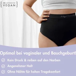 The Support Panty Wochenbett Unterhose XL schwarz, 1 St