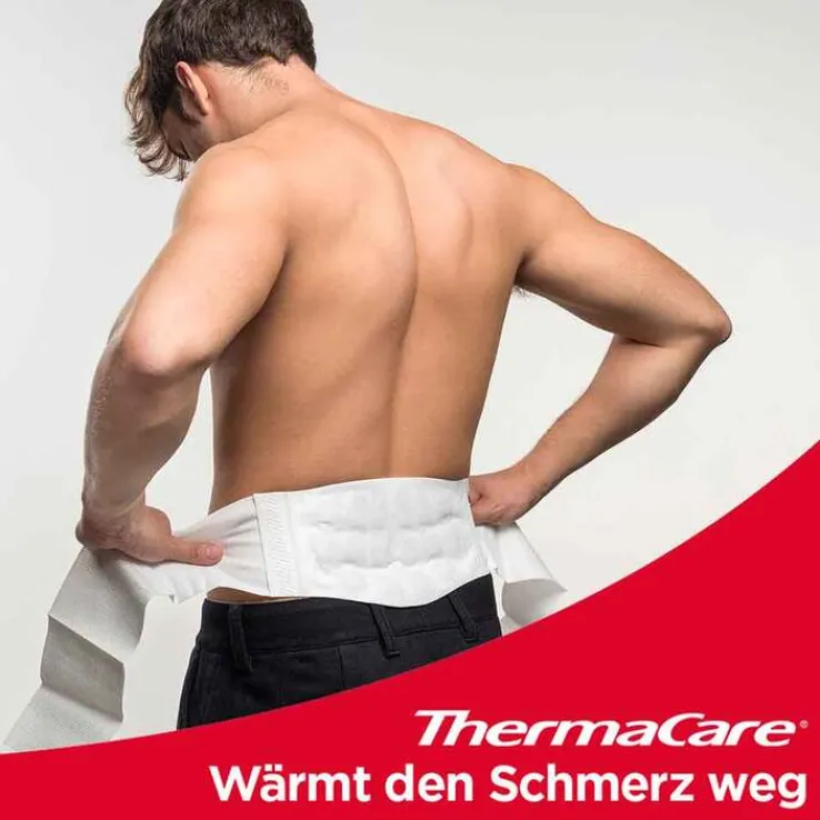 Thermacare Rückenumschläge S-XL zur Schmerzlinderung, 4 St
