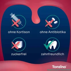 Tonsino Gurgellösung bei Halsschmerzen, 120 ml