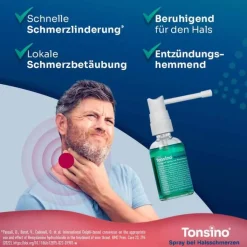 Tonsino Spray bei Halsschmerzen, 30 ml