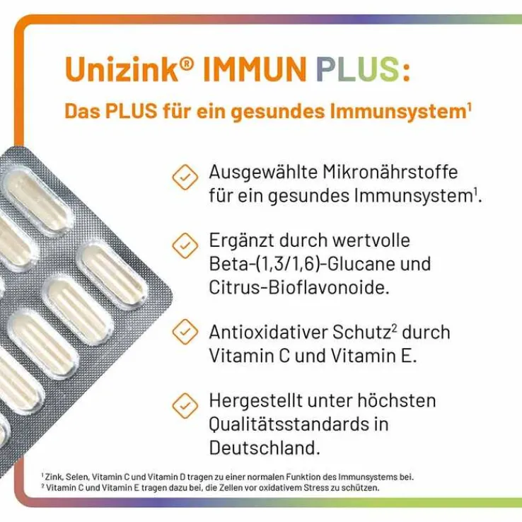 Unizink Immun Plus Kapseln, 1X60 St