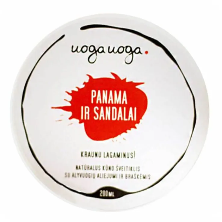 Uoga Uoga Körperpeeling mit Erdbeerextrakt, 200 ml