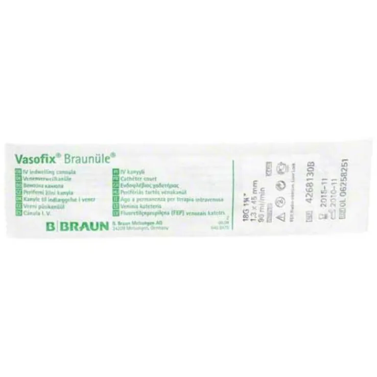 Vasofix Braunüle 18G 45mm grün, 1 St