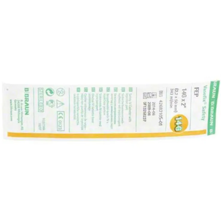 Vasofix Safety Kanüle 14G 2,2x50mm, 1 St
