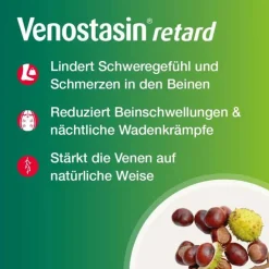 Venostasin® retard Kapseln mit Rosskastaniensamen-Trockenextrakt, 50 St