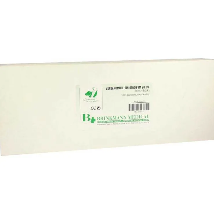 Verbandmull 10mx10cm zickzac, 1 St