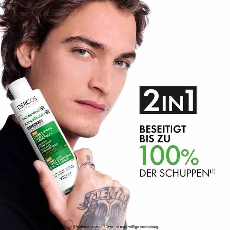 Vichy Dercos Anti-Schuppen 2in1 Shampoo und Conditioner, 200 ml