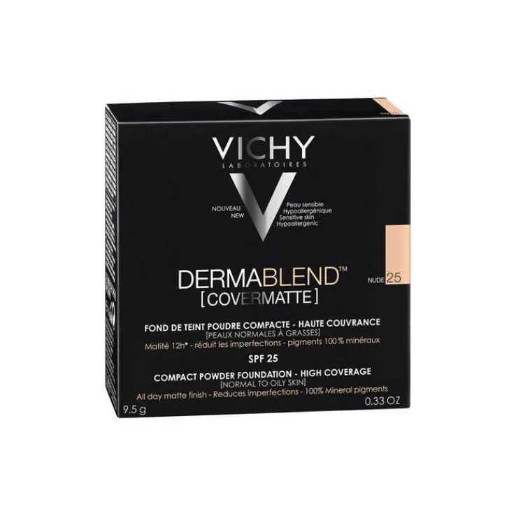 Vichy Dermablend Covermatte Puder 25 Nude, 9.5 g