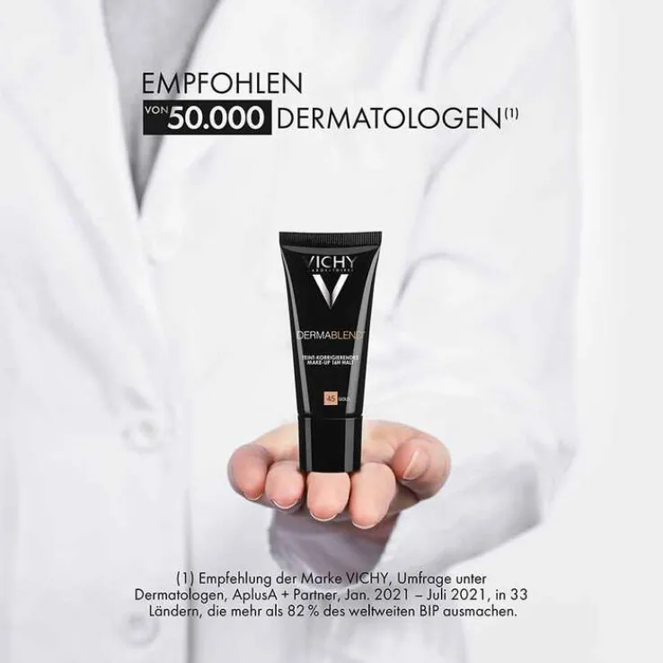 Vichy Dermablend Teint-korrigierendes Make-up 45 Gold , 30 ml