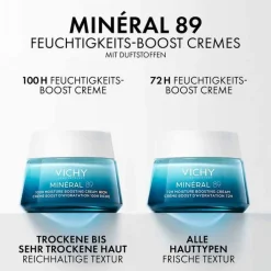 Vichy Mineral 89 72h Creme leicht mit Duft, 50 ml