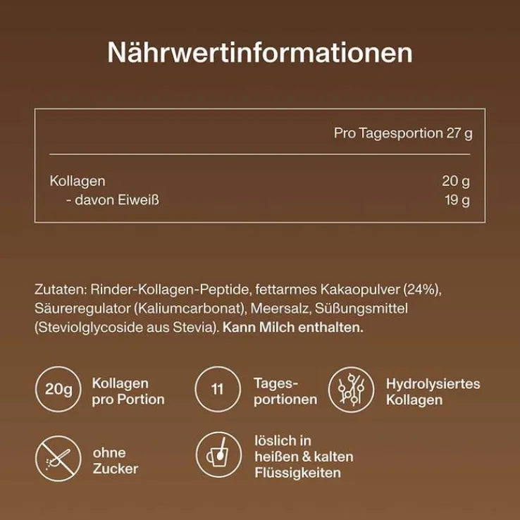 Vital Proteins Collagen Peptides Kakao Pulver, 297 g