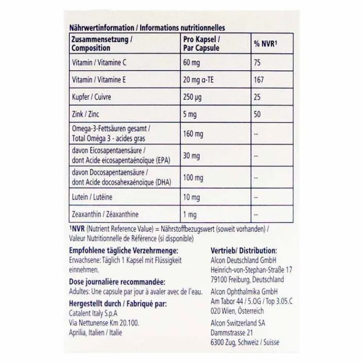 Vitalux Plus Lutein und Omega 3 Kapseln, 28 St