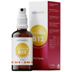 Vitamin B12 + B6 + Folsäure Mediakos Vital Spray, 50 ml