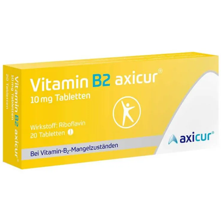 Vitamin B2 axicur® 10 mg Tabletten, 20 St