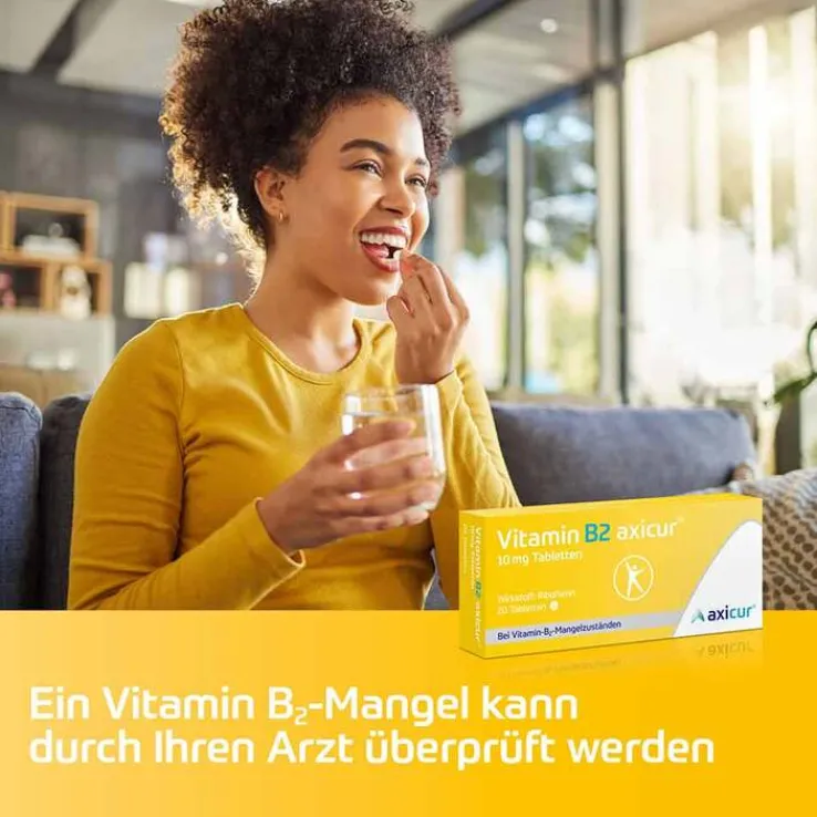 Vitamin B2 axicur® 10 mg Tabletten, 20 St
