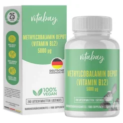 Vitamin B12 Depot 5000 µg Methylcobalam.vegan Lut., 240 St