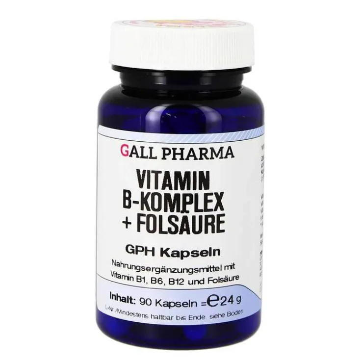Vitamin B Komplex + Folsäure GPH Kapseln, 90 St