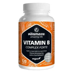 Vitamin B-Complex extra hochdosiert vegan Tabletten , 120 St