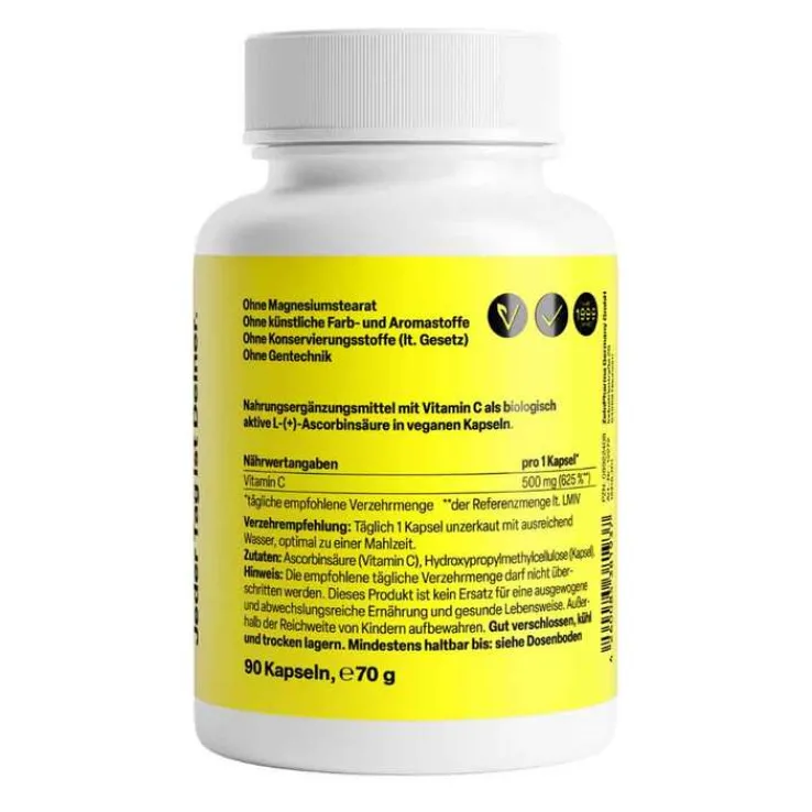 Vitamin C 500 mg Kapseln, 90 St