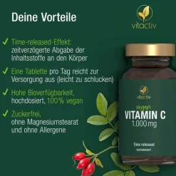 Vitamin C 1000 mg Time Released Tabletten, 100 St