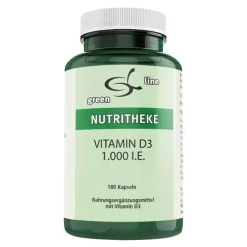 Vitamin D3 1.000 I.E. Kapseln, 180 St