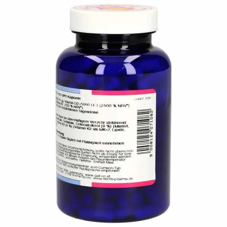 Vitamin D3 + K2 GPH Kapseln, 180 St