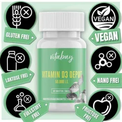 Vitamin D3 Depot 50.000 I.E. Cholecalciferol Tabletten , 60 St