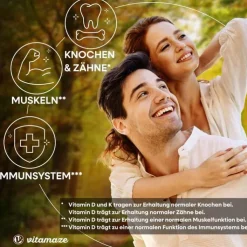 Vitamin D3 K2 5000 I.E. / 100 µg hochdosiert Tabletten , 180 St