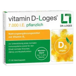 Vitamin D-Loges 7.000 I.E. pflanzlich Wochendepot, 90 St