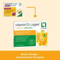 Vitamin D-Loges 7.000 I.E. pflanzlich Wochendepot, 60 St