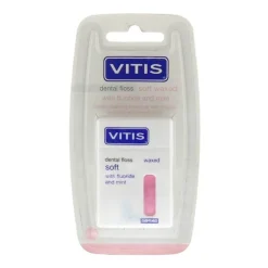 Vitis Zahnfloss gewachst mit Fluorid und Minze, 1 St