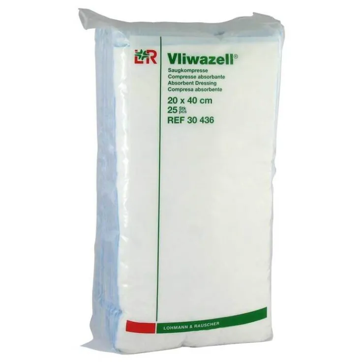 Vliwazell Kompressen 20x40cm, 25 St